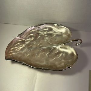 Caravelle by Hoka tarnish resistent silver plate Silver Leaf tray west Germany